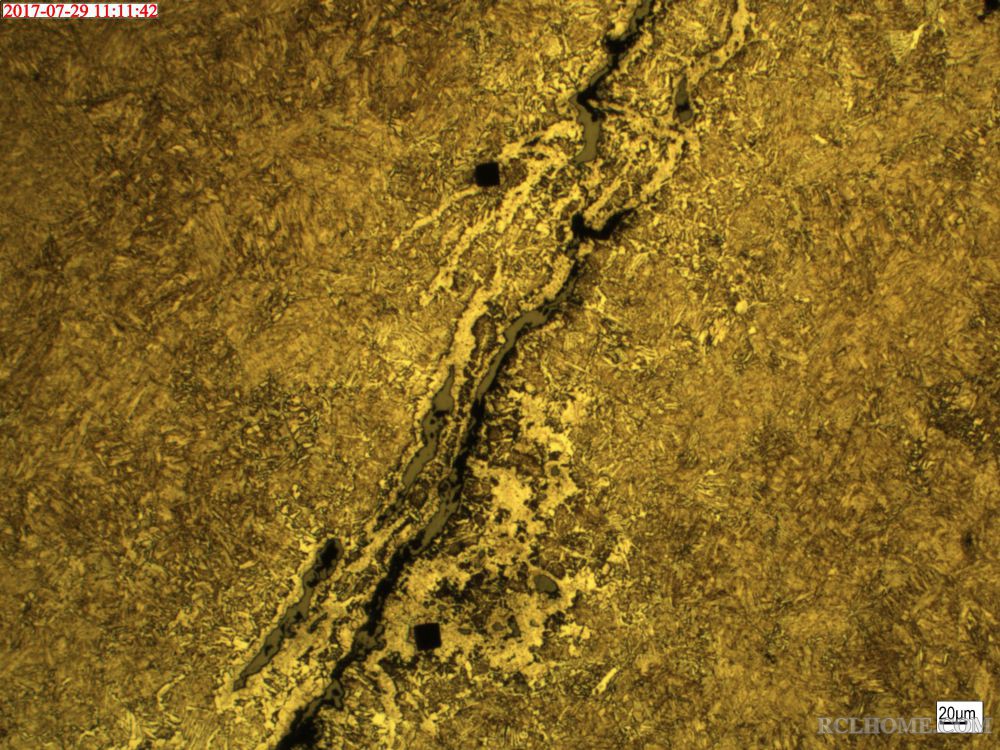 横向小裂纹100X